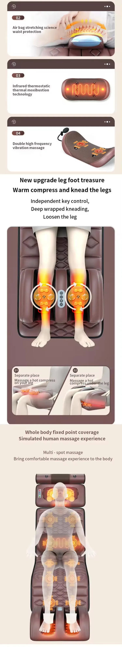 SootheLab™ Full-Body Heating & Vibration Massage Mat